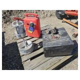 Plastic Fuel Tank - Wheel Balancer - Red Fuel Tank