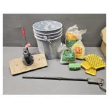Bucket of Empty Brass/ Reloader & Shells