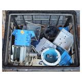 Crate of Electrical Boxes/ Wire