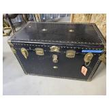 Vintage Horn Luggage Trunk with Insert