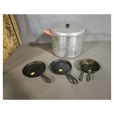 Cast Iron Pans w/ Canning Pot