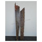 2 - Vintage Cross Cut Saw Blades