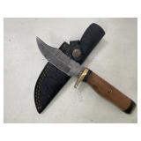 Damascus Knife & Sheath