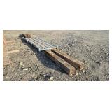 Roofing Metal w/Four RR Tie Pieces