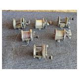 6 - Vintage PFLUEGER Salt Water Fishing Reels