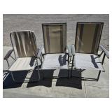 3 Folding Chairs