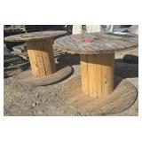 2-- Wooden Spools