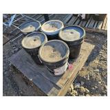 5-- 5 Gallon Buckets White Parking Lot Paint