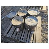 5-- 5 Gallon Buckets White Parking Lot Paint