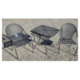 Black Metal  Patio Set