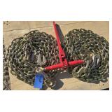 1-9200 lb Ratchet Binder/ 2- Chains