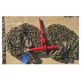 1-9200 lb Ratchet Binder/ 2- Chains