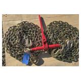 1-9200 lb Ratchet Binder/ 2- Chains
