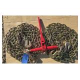 1-9200 lb Ratchet Binder/ 2- Chains