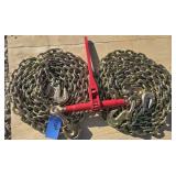 1-9200 lb Ratchet Binder/ 2- Chains