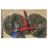 1-9200 lb Ratchet Binder/ 2- Chains
