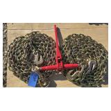 1-9200 lb Ratchet Binder/ 2- Chains