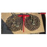 1- 5400lb Ratchet Binder/ 2- 5/16" G70 Chains
