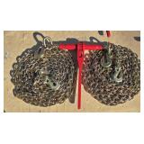 1- 5400lb Ratchet Binder/ 2- 5/16" G70 Chains