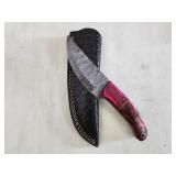 Damascus Knife & Sheath