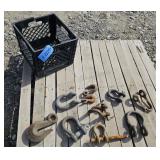 Crate of Clevises and Hooks