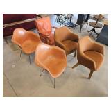 5 - Orange Vintage Chairs