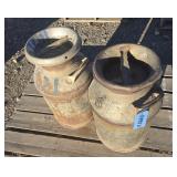2-- Milk Cans