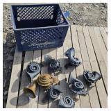 Milk Crate of Car Horns