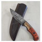 Damascus Knife & Sheath