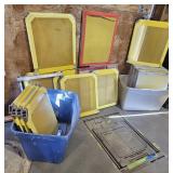 Totes of Silk Screens/ Silk Screen Template