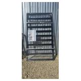 2 Panels-- Black Welded Galvanized Steel Fencing