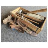 Wooden Crate of VIntage Tools & More