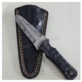 Damascus Knife & Sheath