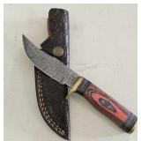 Damascus Knife & Sheath
