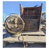 Vintage Propane Heater/ Vintage Fan