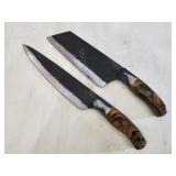 2 - Damascus Chef Knives