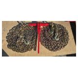 1- 5400lb Ratchet Binder/ 2- 5/16" G70 Chains