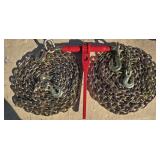 1- 5400lb Ratchet Binder/ 2- 5/16" G70 Chains