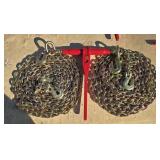 1- 5400lb Ratchet Binder/ 2- 5/16" G70 Chains