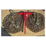 1- 5400lb Ratchet Binder/ 2- 5/16" G70 Chains