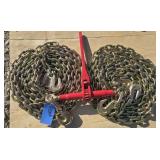 1-9200 lb Ratchet Binder/ 2- Chains