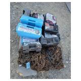 Pallets of tire chains