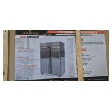 2 Door Commercial Stainless Steel Freezer