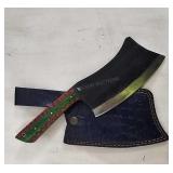 High Carbon Cleaver & Sheath