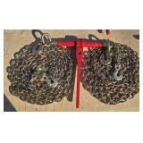 1- 5400lb Ratchet Binder/ 2- 5/16" G70 Chains