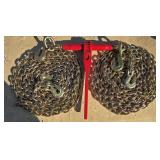 1- 5400lb Ratchet Binder/ 2- 5/16" G70 Chains