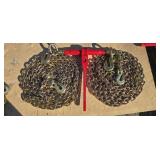 1- 5400lb Ratchet Binder/ 2- 5/16" G70 Chains