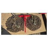 1- 5400lb Ratchet Binder/ 2- 5/16" G70 Chains