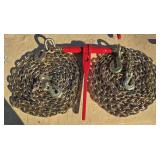 1- 5400lb Ratchet Binder/ 2- 5/16" G70 Chains