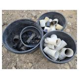 3 Buckets- PVC/ABS Fittings, Sprinkler Heads